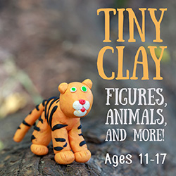 tiny clay figures, animals, and more!