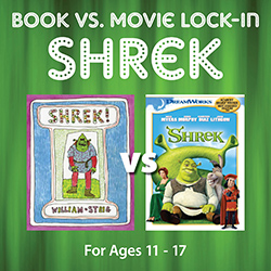 Book vs. Movie Lock-In: Shrek