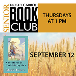 North Carroll Senior Center Thursday Book Club: Adventures of Huckleberry Finn