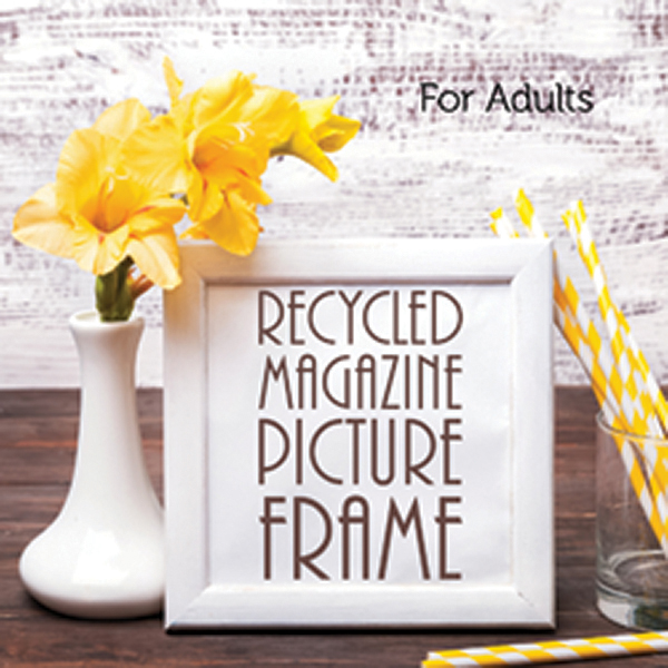 Recycled Magazine Picture Frame