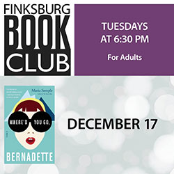 Finksburg Book Club: Where'd You Go, Bernadette