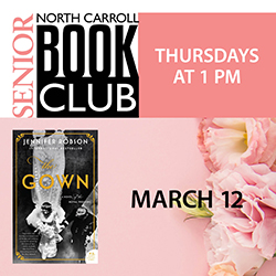North Carroll Senior Center Thursday Book Club: The Gown