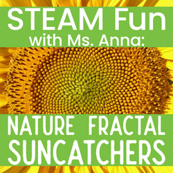 STEAM Fun with Ms. Anna: Nature Fractal Suncatchers