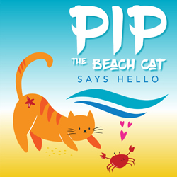 Pip the Beach Cat Says Hello