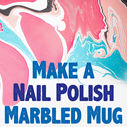 Make a Nail Polish Marbled Mug
