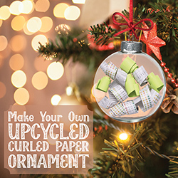 Make Your Own Upcycled Curled Paper Ornament