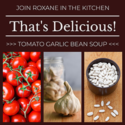 That's Delicious! tomato garlic bean soup