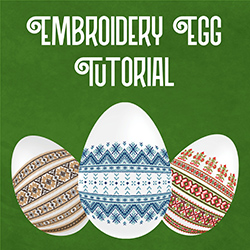 Embroidery Egg Tutorial