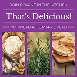 That's Delicious! no-knead rosemary bread