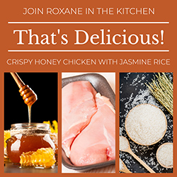 That's Delicious! Crispy Honey Chicken with Jasmine Rice