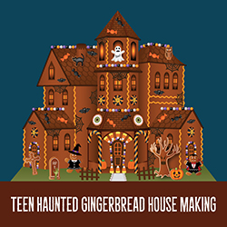 Teen Haunted Gingerbread House Making