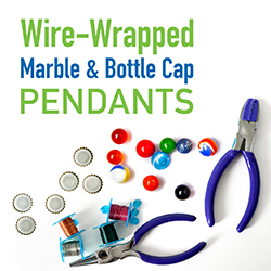 Image of supplies needed for wire-wrapping project