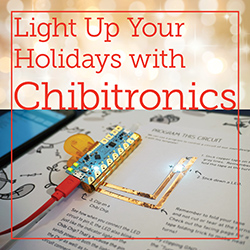 Image of a Chibitronics paper circuit