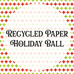 Recycled Paper Holiday Ball