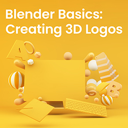 Image of yellow 3D rendered objects on a yellow background