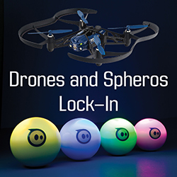 Drones and Spheros Lock-In