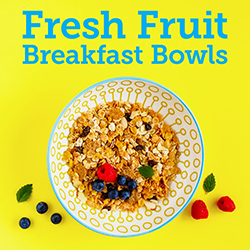 Fresh Fruit Breakfast Bowls