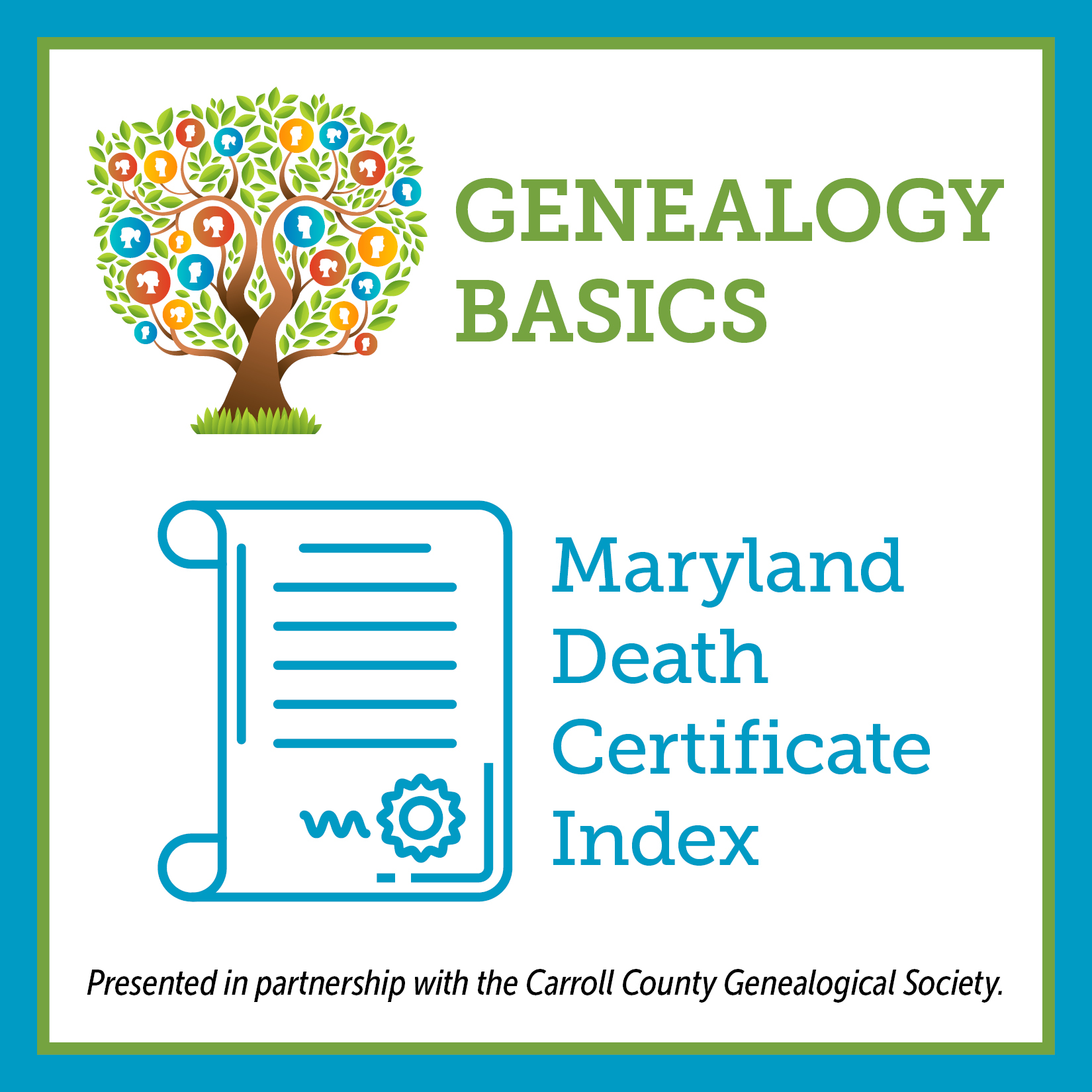 Genealogy Basics: Maryland Death Certificate Index Carroll County