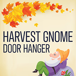 Harvest Gnome Door Hanger