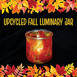 Upcycled Fall Luminary Jar