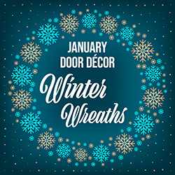 January Door Décor: Winter Wreaths
