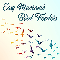 Easy Macramé Bird Feeders