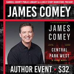 Central Park West book cover with author photo