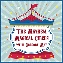 circus tent on light color background