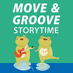 illustration of frogs singing and dancing