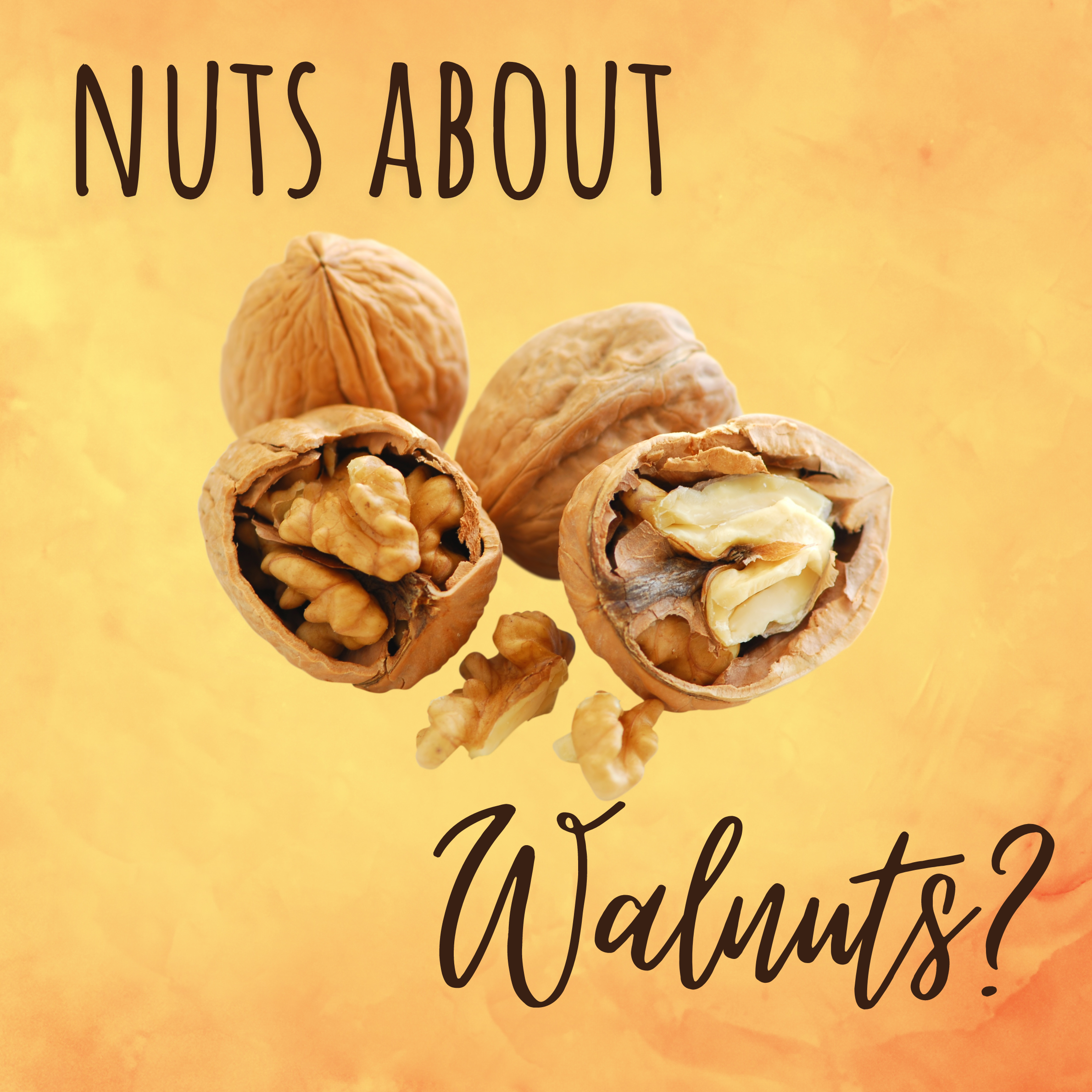 cracked walnuts exposing pulp