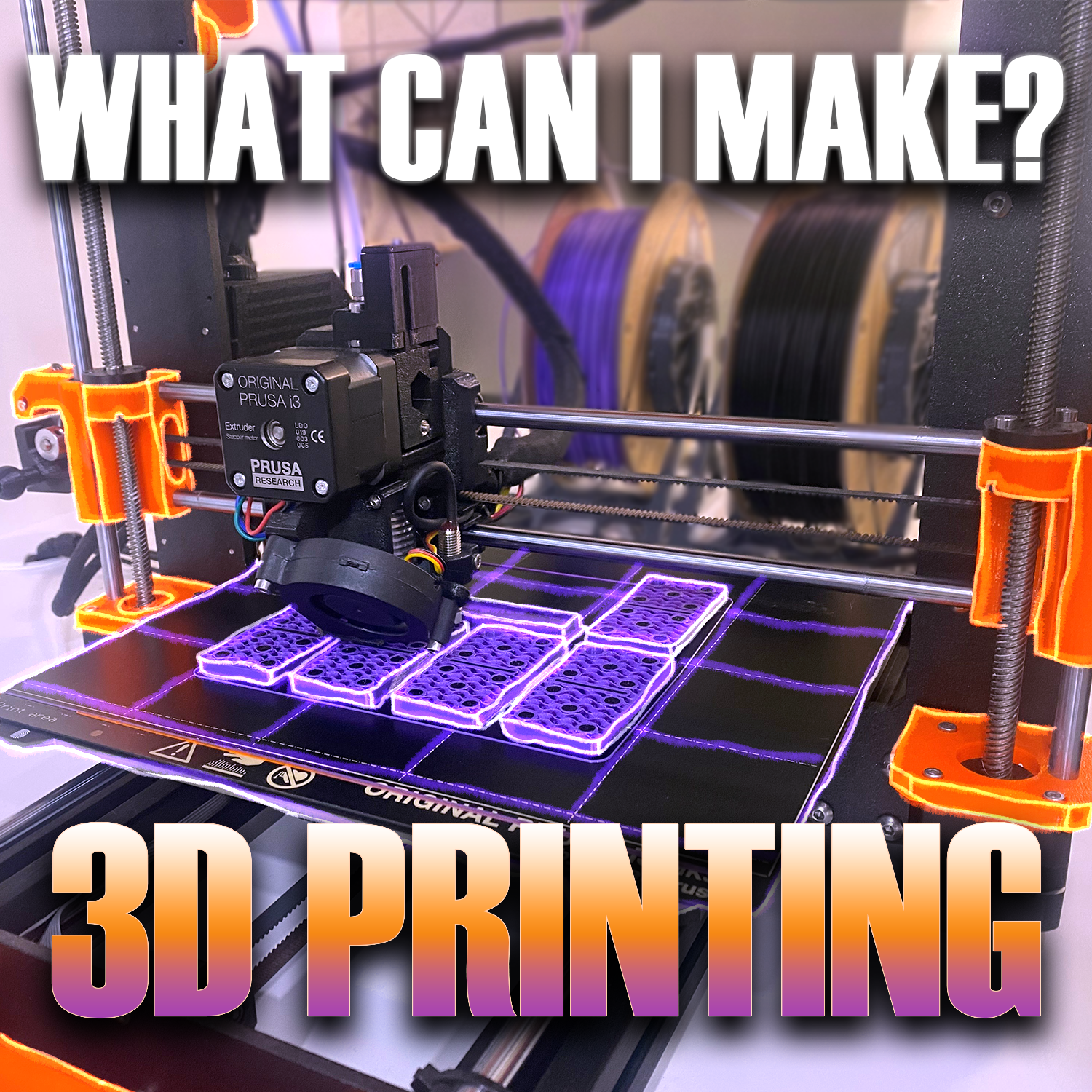 A 3D Printer Printing 