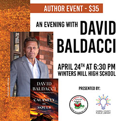 David Baldacci and book cover