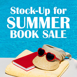 Sun hat, yellow towel, sunglasses, and red book next to blue water