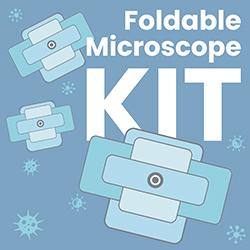 Illustration of a foldable microscope