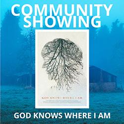 Theatrical poster for God Knows Where I Am