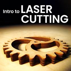 Image of a wooden laser-cut gear