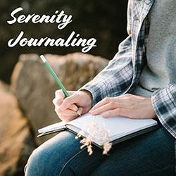 Woman writing in journal