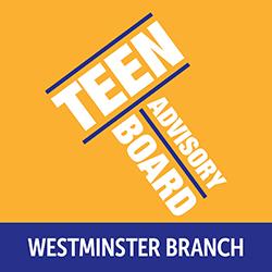 Teen Advisory Board logotype on and orange background