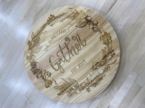 engraved lazy susan 