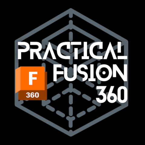 Fusion 360 logo with graphic beneath