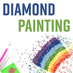 colorful diamond painting supplies