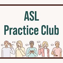 an illustration of a group of people practicing sign language