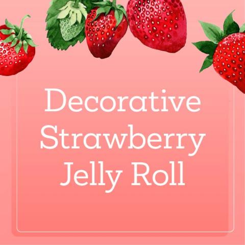 Decorative Strawberry Jelly Roll