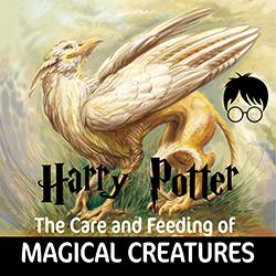 Fantasy painting of a creme-colored griffin magical creature.