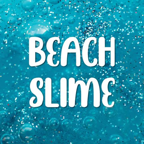 blue slime with glitter