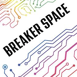rainbow-colored circuit board