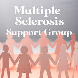 A circle of pink papercut people with a gray background.