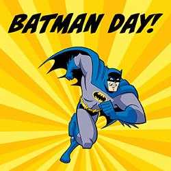 an illustration of Batman running