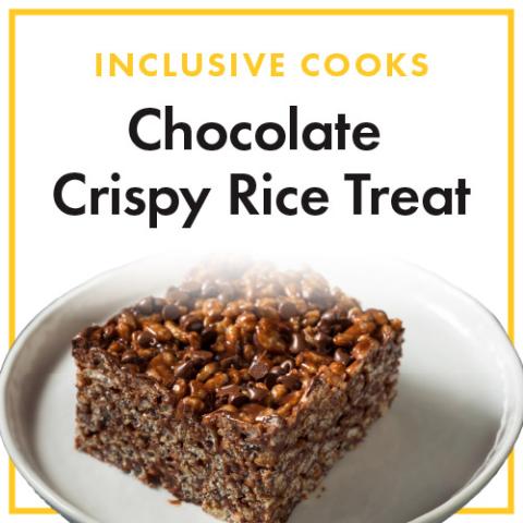 Inclusive Cooks: Chocolate Crispy Rice Treat