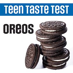 a stack of Oreo cookies
